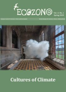 cover issue 191 en US ECOZON@: Vol 11 No 1 (2020): Cultures of Climate. On Bodies and Atmospheres in Modern Fiction